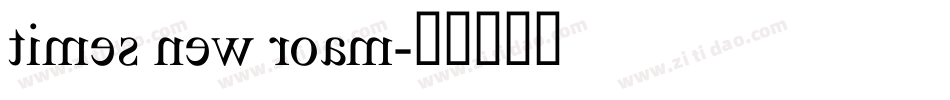 times new roam字体转换